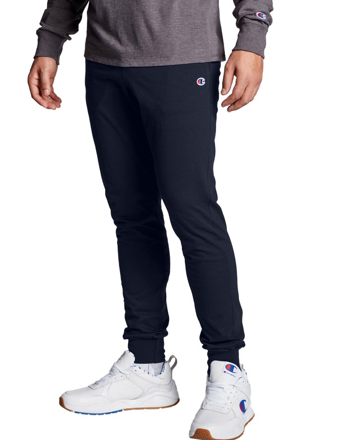 Champion Joggingbroek Heren - Donkerblauw - Classic Jersey ( 612047-JEI )